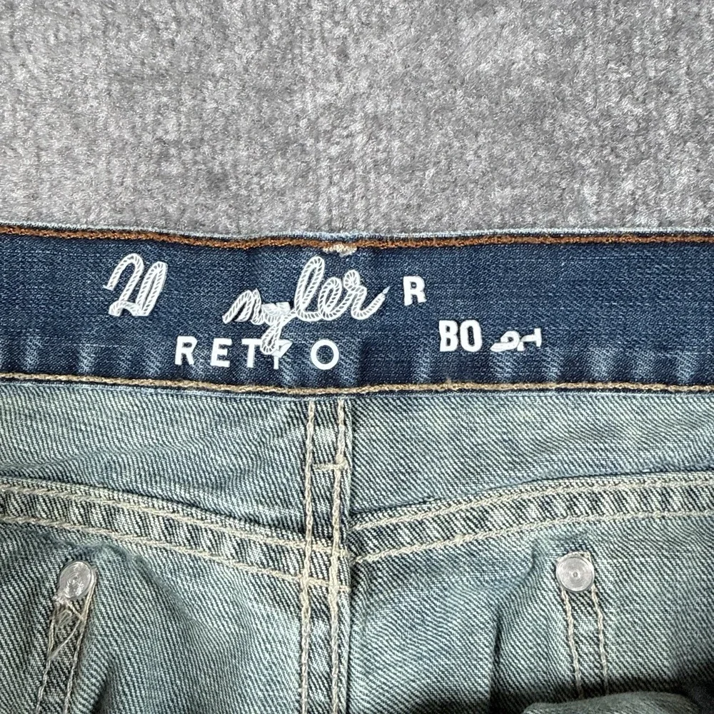 Wrangler Retro Jeans Men's 38x32 Blue‎ Denim Boot Cut Western Cowboy